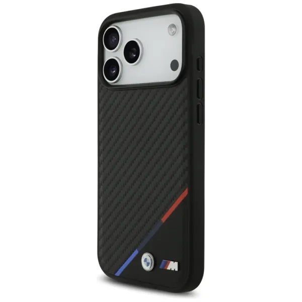 BMW M Carbon Tricolor Line MagSafe - Case iPhone 17 Pro Max (black)
