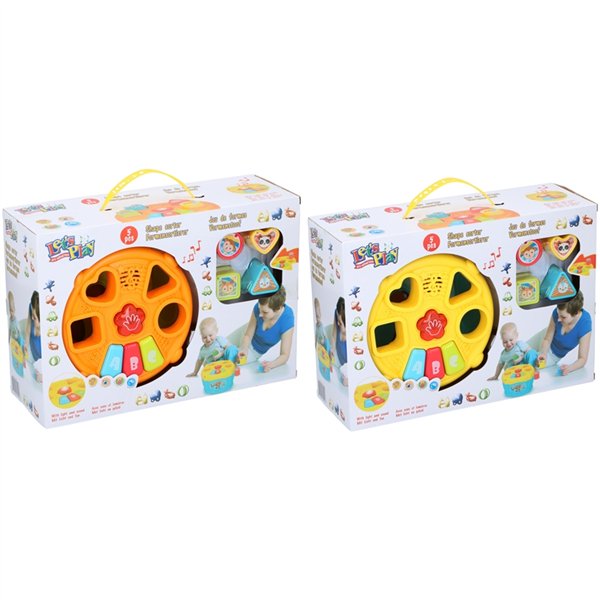 Lets Play - Shape Matching Toy (Yellow-Blue)