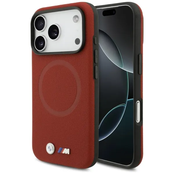 BMW M FW Metal Logo MagSafe - Case iPhone 17 Pro (red)