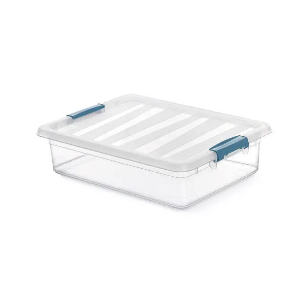 Daudzfunkcionāla Kaste Domopak Living Katla Caurspīdīgs polipropilēns 8 L (39 x 29 x 10,5 cm)