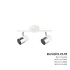 Kohdevalo EDM 32012 moon 50 W GU10 30 x 7,6 x 15,2 cm Valkoinen