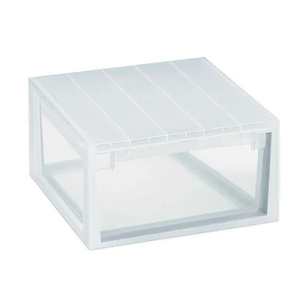 Komoda Terry LightDrawer L Daugkartinis naudojimas Balta Skaidrus polipropileno Plastmasinis 39,6 x 39 x 21,3 cm