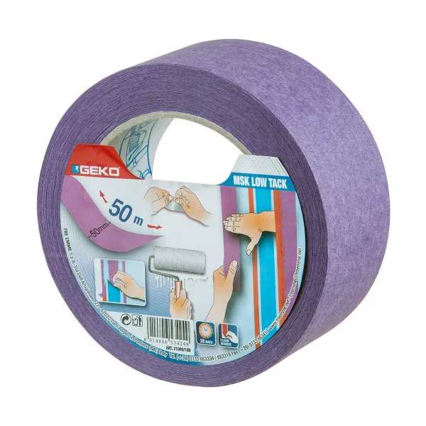 Клейкая лента Geko Фиолетовый бумага 50 mm x 50 m