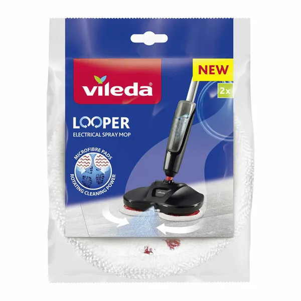 Šluostės galvutės papildymas Vileda Looper 169837 Mikro audinys Zomšinis audinys
