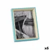 Фото рамка Gift Decor Синий Белый Стеклянный Деревянный MDF (6 штук)