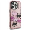 Karl Lagerfeld IML Multi K&C Head Pattern - Case for iPhone 16 Pro Max (pink)