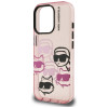 Karl Lagerfeld IML Multi K&C Head Pattern - Case for iPhone 16 Pro Max (pink)
