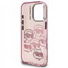 Karl Lagerfeld IML Multi K&C Head Pattern - Case for iPhone 16 Pro Max (pink)