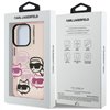 Karl Lagerfeld IML Multi K&C Head Pattern - Case for iPhone 16 Pro Max (pink)