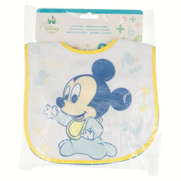 Mickey Mouse - Small bib with velcro (2 pcs)