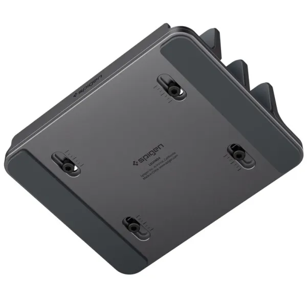 Spigen LD208S4 Vertical Laptop Stand – Aluminum Organizer/Stand for 4 Devices (Space Gray)