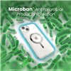 Speck Gemshell Grip + MagSafe - Case for iPhone 15 Plus / iPhone 14 Plus (Clear / Chrome Finish)