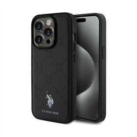 US Polo Assn Yoke Pattern - Case iPhone 15 Pro Max (black)