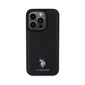 US Polo Assn Yoke Pattern - Case iPhone 15 Pro Max (black)
