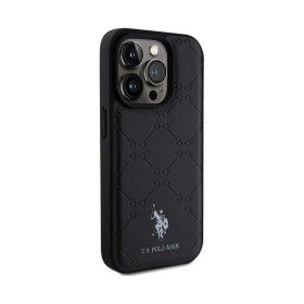US Polo Assn Yoke Pattern - Case iPhone 15 Pro Max (black)