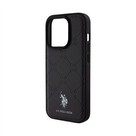 US Polo Assn Yoke Pattern - Case iPhone 15 Pro Max (black)