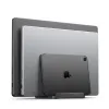 Spigen LD208S4 Vertical Laptop Stand – Aluminum Organizer/Stand for 4 Devices (Space Gray)