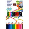 Topwrite - 12pcs pencil crayons set. with a sharpener