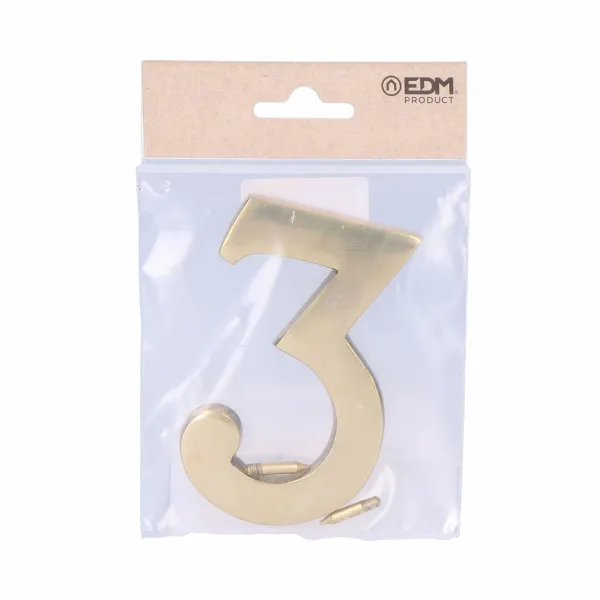 Number EDM 85035  3 Golden Brass