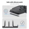 Spigen LD208S4 Vertical Laptop Stand – Aluminum Organizer/Stand for 4 Devices (Space Gray)