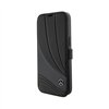 Mercedes Booktype Leather Wave Pattern - iPhone 15 Pro Case (black)