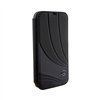 Mercedes Booktype Leather Wave Pattern - iPhone 15 Pro Case (black)