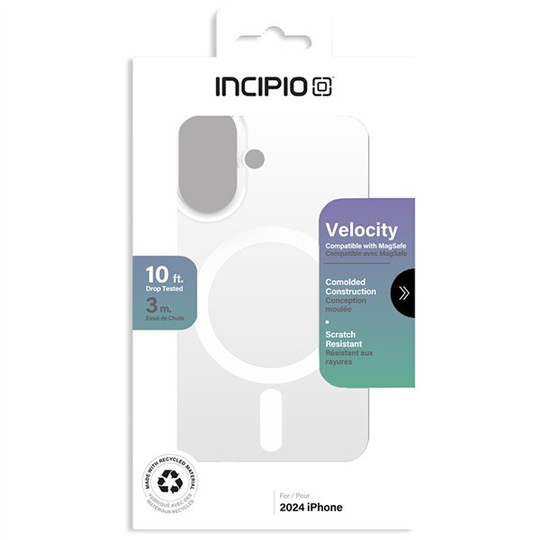 Incipio Velocity MagSafe - Case iPhone 16 (Clear)