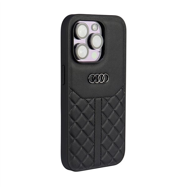 Audi Genuine Leather - Case for iPhone 14 Pro (Black)