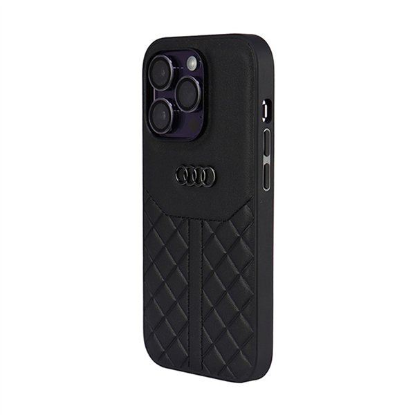 Audi Genuine Leather - Case for iPhone 14 Pro (Black)