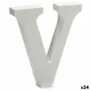 Letter Pincello V White 2 x 11 cm 2 x 16 x 14,5 cm (24 Units)