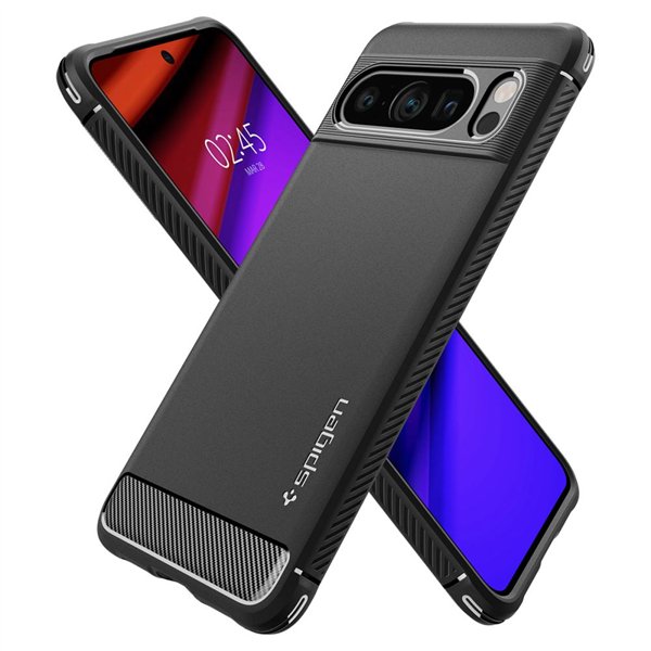 Spigen Rugged Armor - Case for Google Pixel 8 Pro (Black)