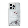 Hello Kitty Liquid Glitter Charms Kitty Head - iPhone 11 case (silver)