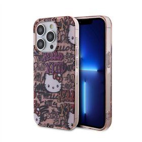 Hello Kitty IML Tags Graffiti - iPhone 15 Pro Case (pink)
