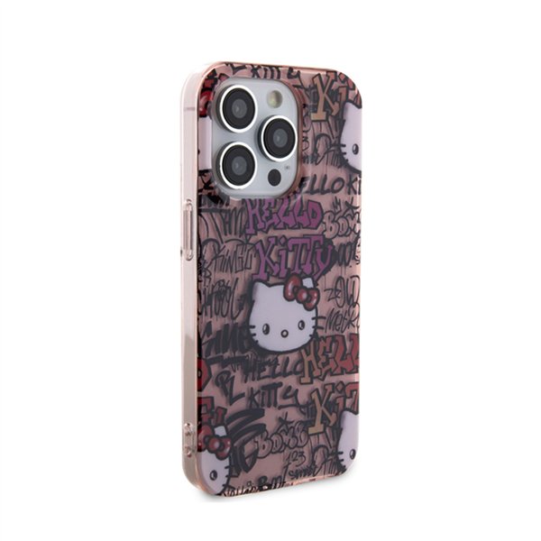 Hello Kitty IML Tags Graffiti - iPhone 15 Pro Case (pink)