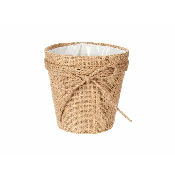 Подставка под цветочный горшок Ibergarden Коричневый Ткань Веревка Пластик Бант 14 x 12,5 x 14 cm 12,5 x 12 x 12,5 cm 14 x 13 x 