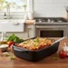 Alpina - Ceramic rectangular ovenproof dish 21.8x13.2x5 cm (black)