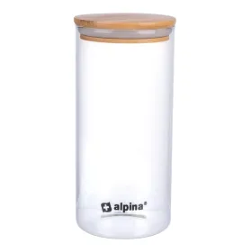Alpina - Glass food container with lid 1250 ml 10 x 21 cm