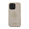 Guess Glitter Script Big 4G - iPhone 13 Pro Max Case (Gold)