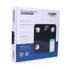 Skaitmeninės vonios kambario svarstyklės EDM 07613 Body Composition Juoda 180 kg