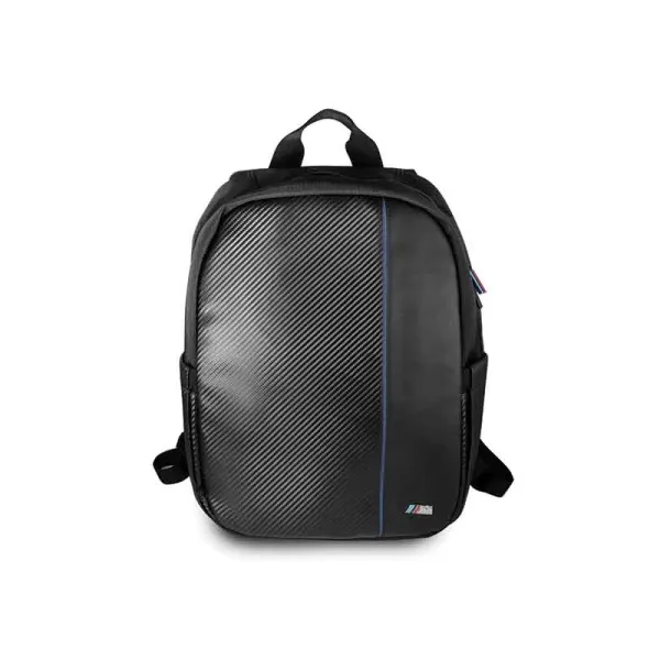BMW Carbon Navy Stripe - 16" Notebook Backpack (Black)