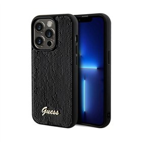 Guess Sequin Script Metal - Case for iPhone 14 Pro (black)