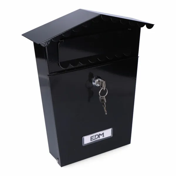 почтовый ящик EDM 85805 House Чёрный Сталь 21 x 6 x 30 cm