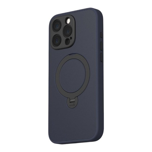 Moshi Kameleon MagSafe - Case for iPhone 16 Pro with Stand Function (Midnight Blue)