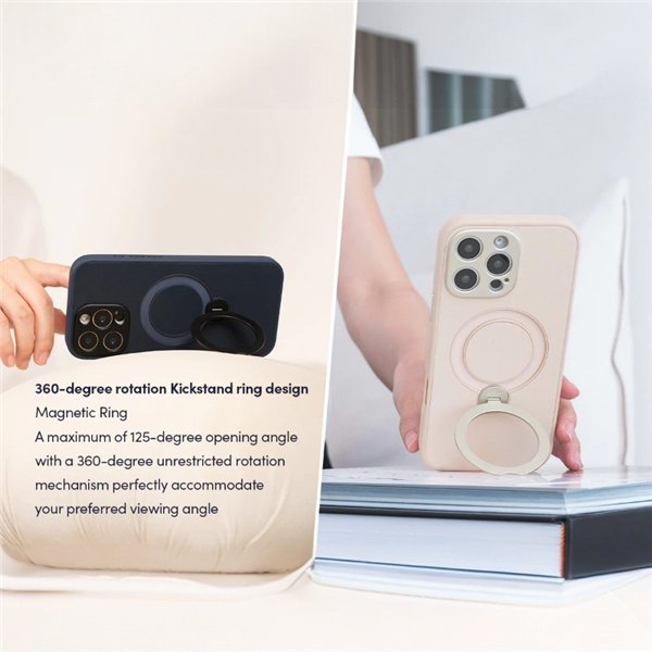 Moshi Kameleon MagSafe - Case for iPhone 16 Pro with Stand Function (Midnight Blue)