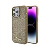 Guess Disco Metal Script - Case for iPhone 15 Pro Max (Gold)