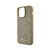 Guess Disco Metal Script - Case for iPhone 15 Pro Max (Gold)