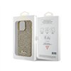 Guess Disco Metal Script - Case for iPhone 15 Pro Max (Gold)