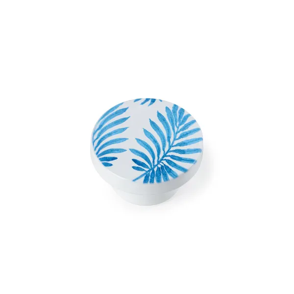 Doorknob Rei e295 Blue beech wood Ø 40 x 22 mm (2 Units)