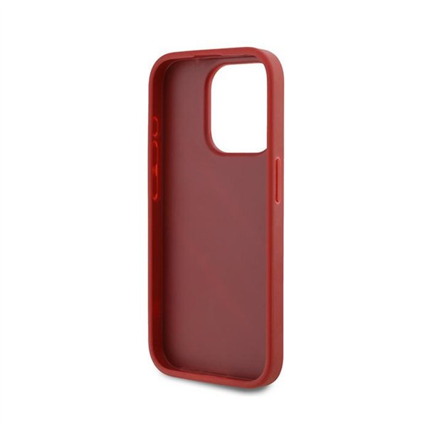 Karl Lagerfeld Diagonal Quilted Script - Case for iPhone 15 Pro Max (Red)