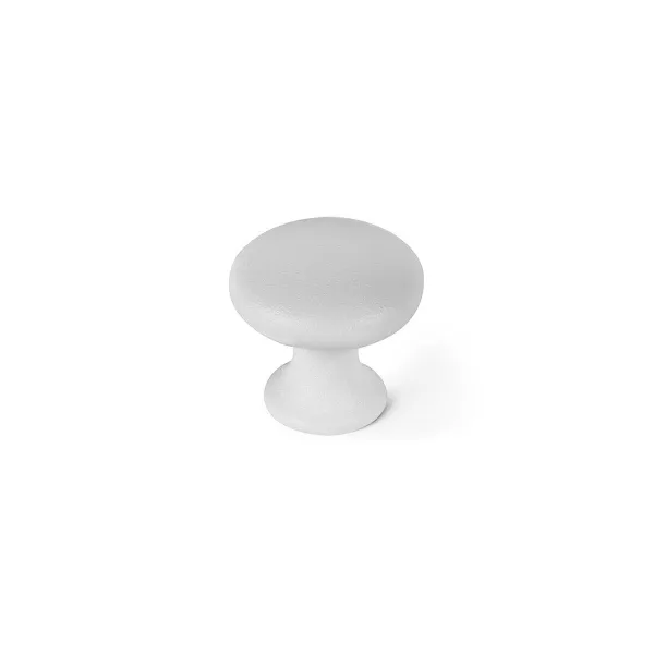 Durvju rokturis Rei 760 Balts Metāls Ø 25 x 24 mm 4 Daudzums